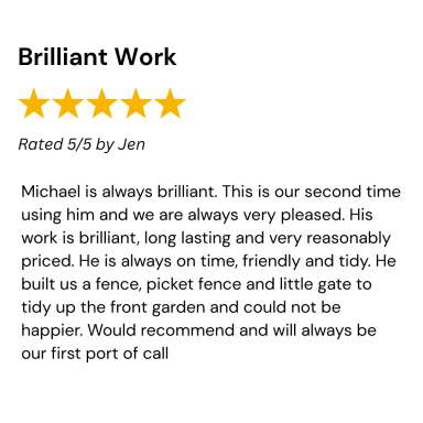 Brilliant work review for landscaping Bromley